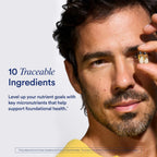 Ritual Multivitamínico para Hombres 18+ - Zinc, D3, B12, A, K2 - 60 Cápsulas (30 Dosis) - Vegano