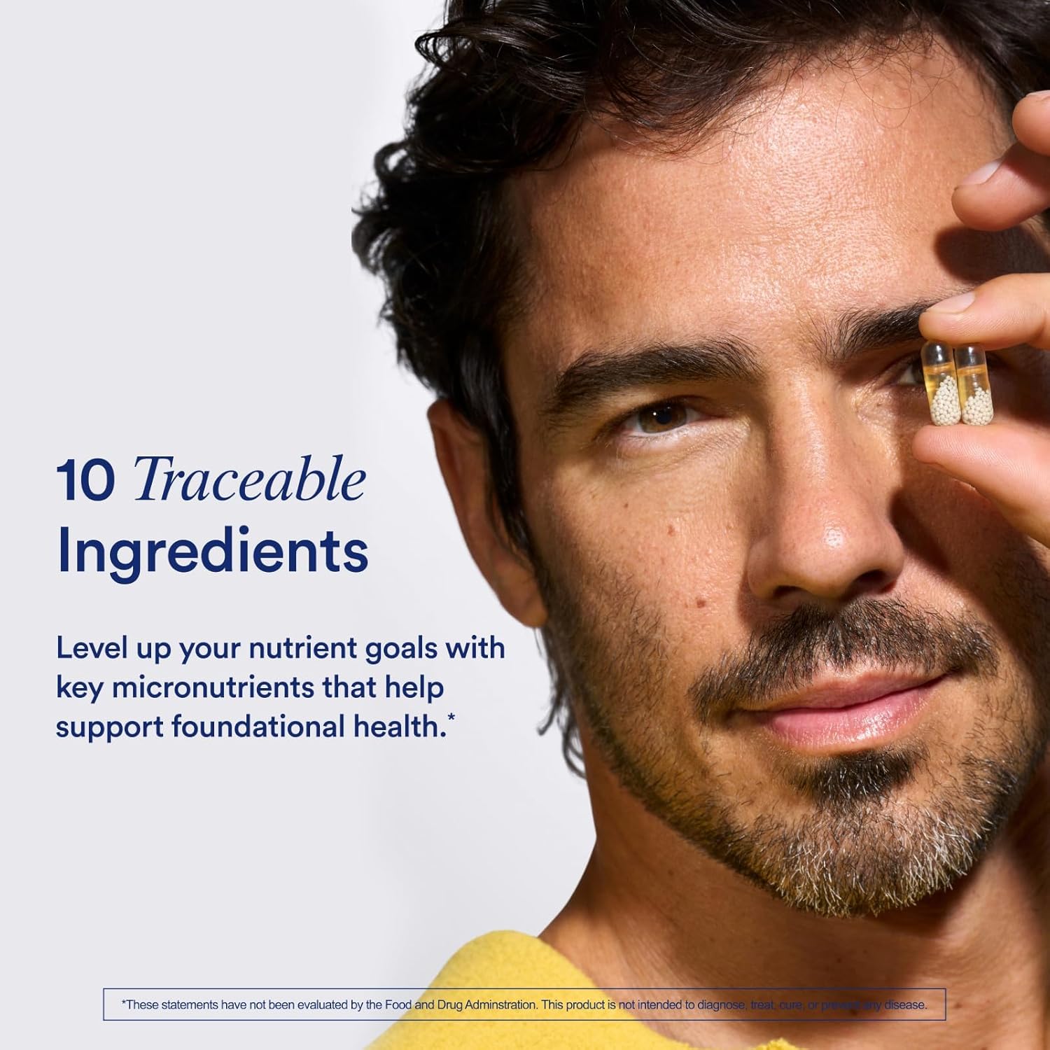 Ritual Multivitamínico para Hombres 18+ - Zinc, D3, B12, A, K2 - 60 Cápsulas (30 Dosis) - Vegano