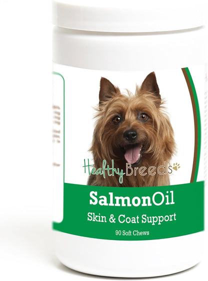 Healthy Breeds Australian Terrier Salmon Oil – Piel y pelaje: El omega-3 puede ayudar a reducir la sequedad y la – Image 1