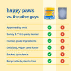 Happy Paws 10-en-1 Multivitamínico para Perros - 100 Chews Sabor Cordero Vegano