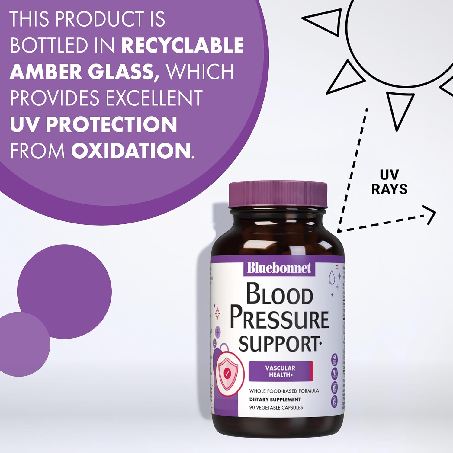 Bluebonnet Nutrition Apoyo para la Presión Arterial, Salud Vascular - 60 Cápsulas Vegetales