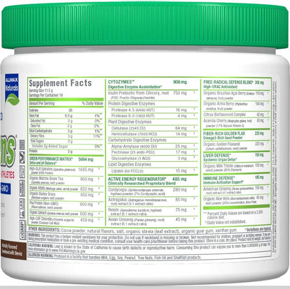 ALLMAX CytoGreens Super Greens en Polvo, – Espinacas: Fuente de hierro y vitaminas A y C. El hierro contribuye a – Image 3