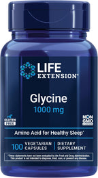 Life Extension Glycine 1000 mg, 100 Capsules - Amino Acid for Sleep