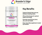 Breeder's Edge in Between for Her - Multivitamínico diario para perros y gatos criadores (90 comprimidos, razas medianas y grandes)