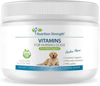 Nutrition Strength Vitaminas para Perras Lactantes con Calcio, Fósforo, Magnesio y Zinc, 120 Chewables Blandos