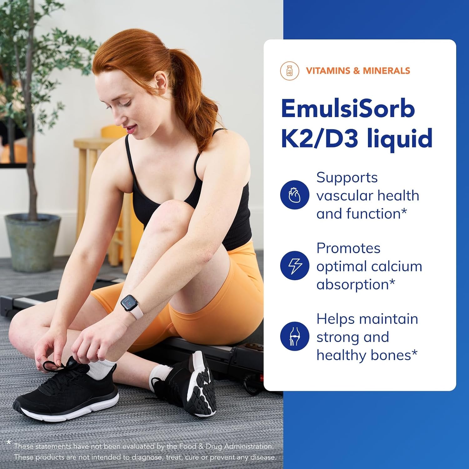 Pure Encapsulations EmulsiSorb K2/D3 Líquido | Vitamina D3 y K2 Emulsionada para Absorción Mejorada | 20 ml