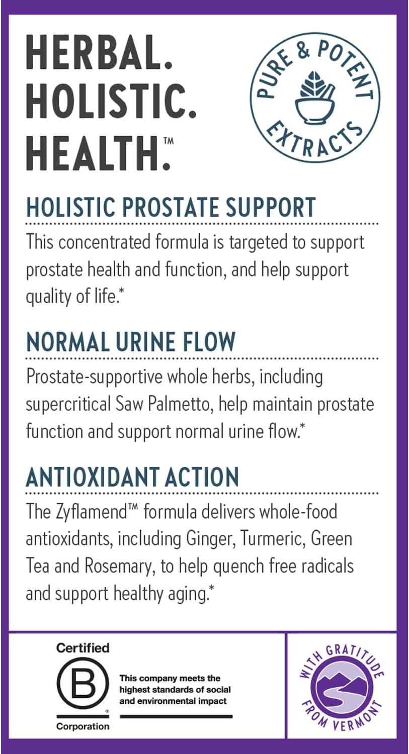 New Chapter Zyflamend Prostate – Saw Palmetto, Aceite de Pepita de Calabaza y Cúrcuma, 60 Cápsulas Vegetarianas