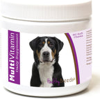 Healthy Breeds Multi-Vitamina para Perro de Montaña de los Alpes Suizos – Masticables Blandos, 60 unidades
