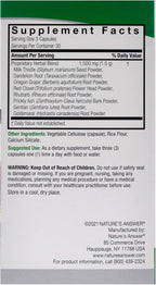Nature's Answer Apoyo Hepático Combinación Herbal - 1500 mg, 90 Cápsulas