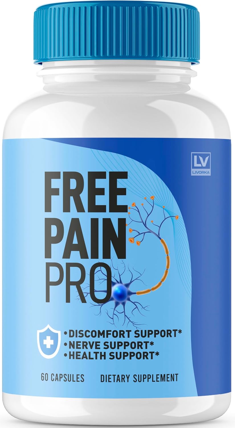 Free Pain Pro Cápsulas - Complemento Alimenticio para el Bienestar General (60 Cápsulas)