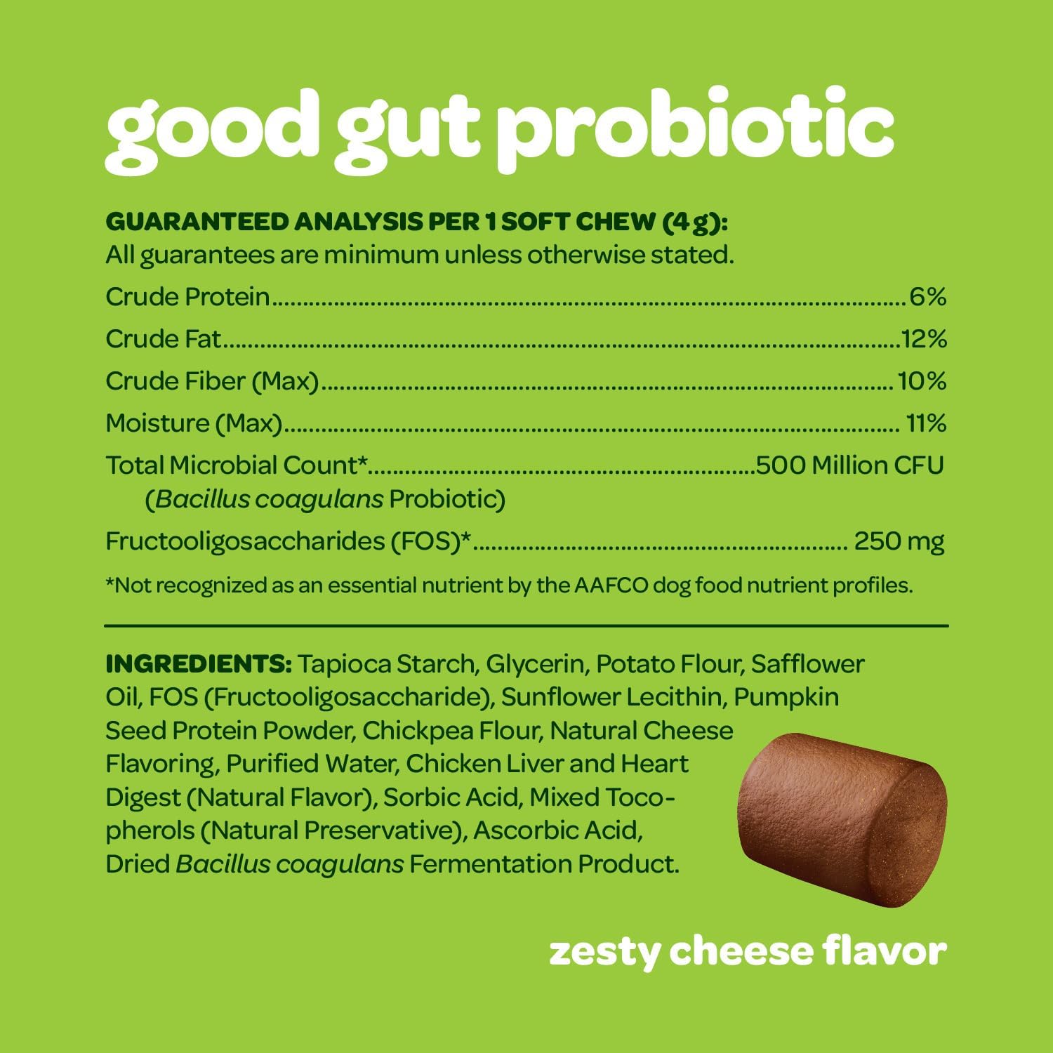 Masticables Probióticos para Perros - Salud Digestiva con Calabaza y Enzimas - 60 Unidades