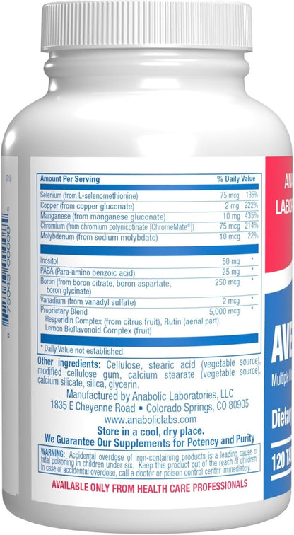 Multivitamínico 30-en-1 con Hierro | Mayores – Vitamina D: contribuye a la absorción normal del calcio y al – Image 3