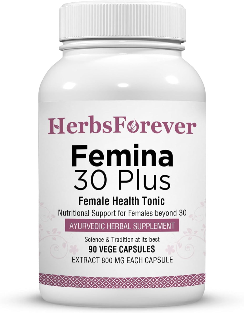 Herbsforever Female 30 Plus - Multivitamínico Herbal Mujer con Shatavari, Tribulus y Trébol Rojo - 90 Cápsulas Vegetales