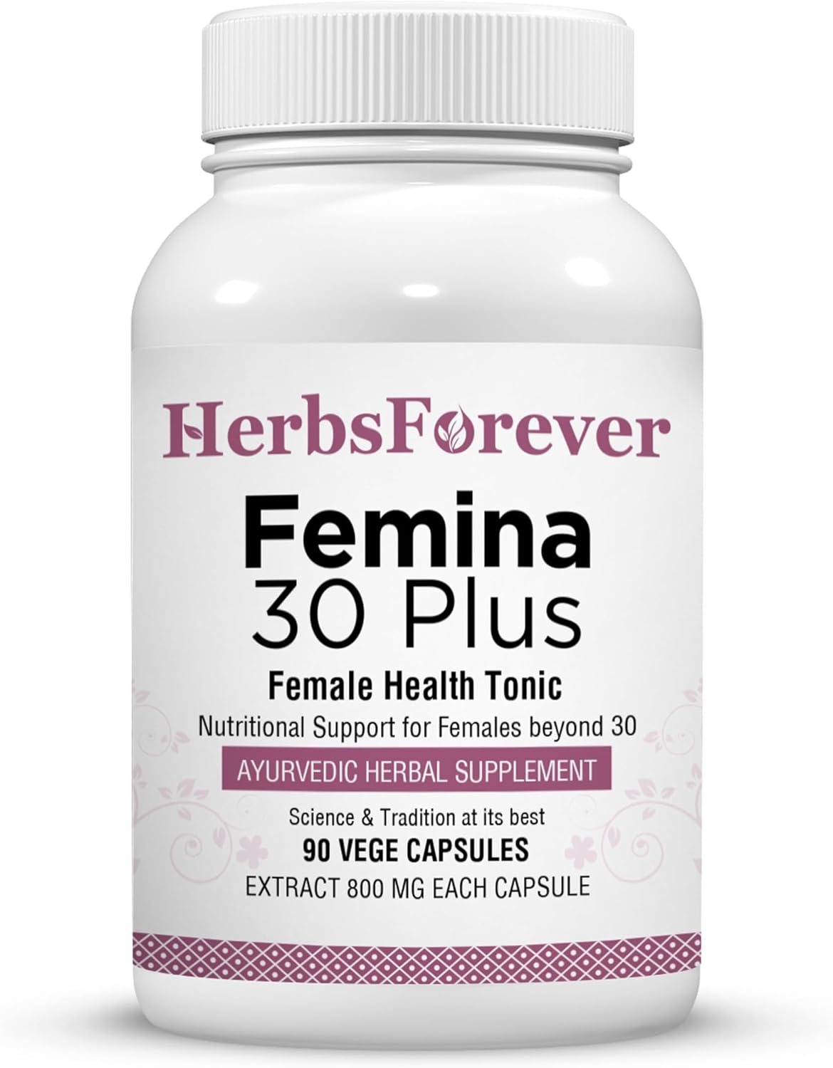 Herbsforever Female 30 Plus - Multivitamínico Herbal Mujer con Shatavari, Tribulus y Trébol Rojo - 90 Cápsulas Vegetales