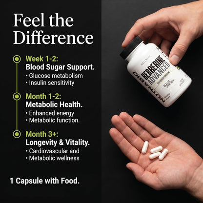 NutraBio Berberine Advanced – Dihidroberberina 200 mg, 60 Cápsulas – Image 5