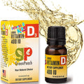GreenPeach Gotas Orgánicas de Vitamina D para Bebés e Infantes - Vegetariano, Sin Azúcar ni Saborizantes, No GMO - Pack de 1