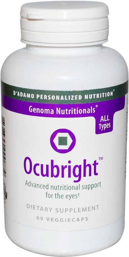 D'Adamo Personalized Nutrition Ocubright, 60 – Vitamina A: contribuye al mantenimiento de la visión normal. – Image 1