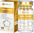 OMOGS NAD+ 300 mg + Trans-Resveratrol 200 mg, Suplemento de NAD+ Puro, Máxima Absorción, para Reparación del ADN, Envejecimiento Saludable, Energía Celular y Longevidad, 60 Cápsulas