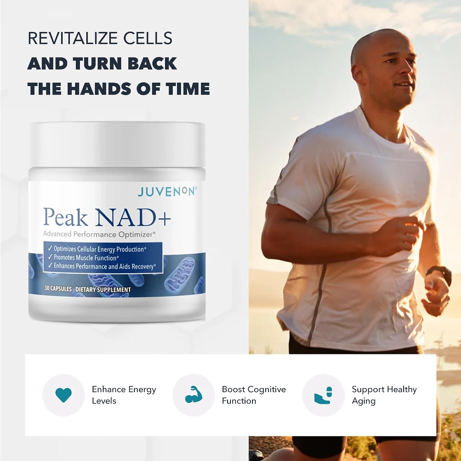 Juvenon Peak NAD+ – Advanced Cellular Health and Regeneration Formula