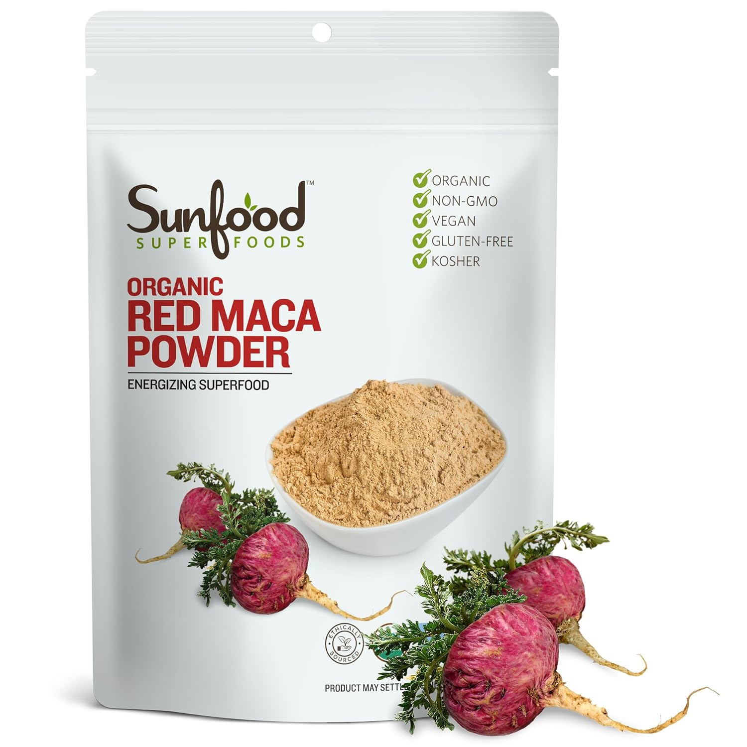 Sunfood Superfoods Maca en Polvo Orgánica - 227 g