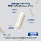 Multivitamínico Metilado - Complejo B Metilado con TMG y Metilfolato - Sin Gluten - 120 Cápsulas
