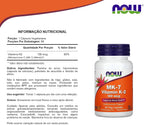 Now Foods Vitamina K-2 (MK-7) 100 mcg, 60 Cápsulas Veganas (Paquete de 2)
