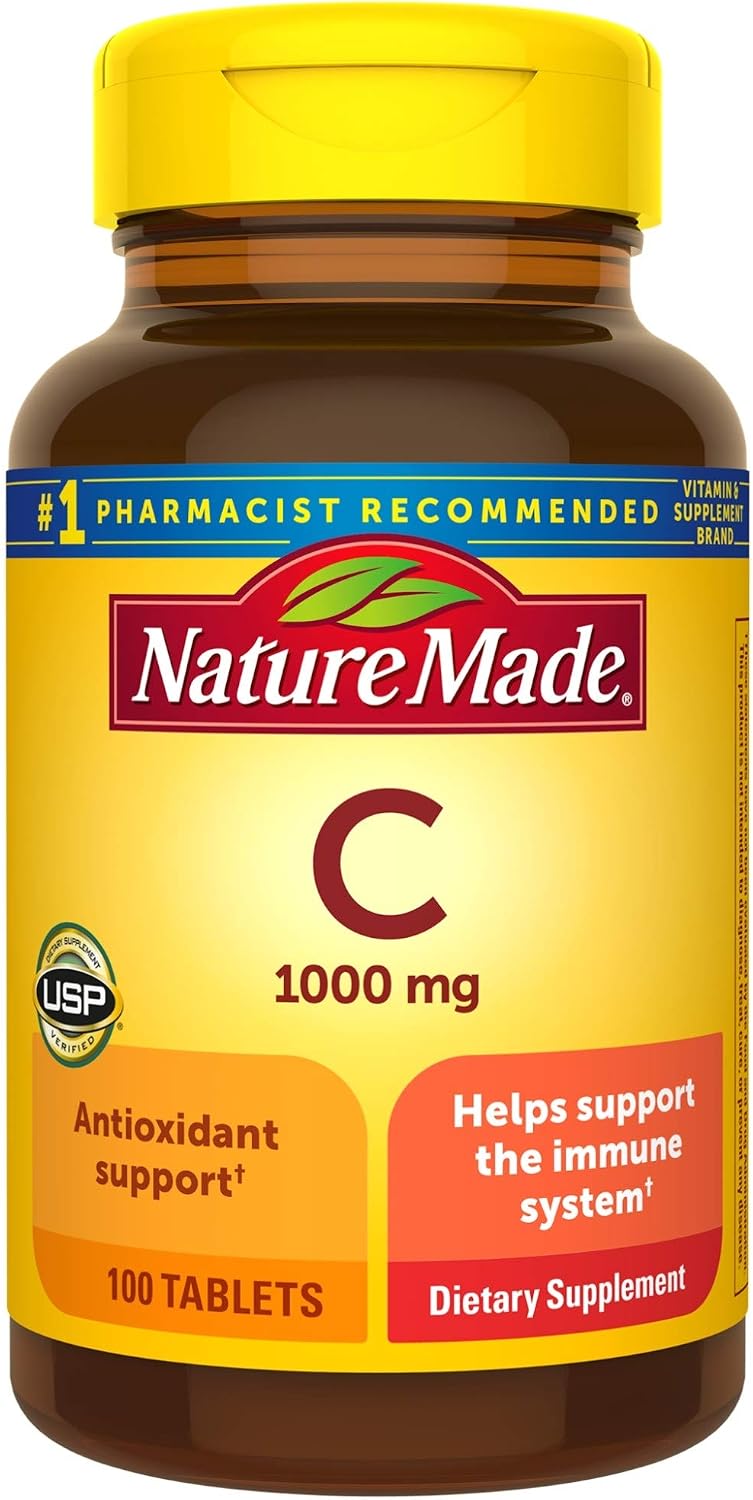 Nature Made Vitamina C 1000 mg - 300 Comprimidos (3 Envases de 100)