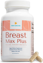 KIMI Naturals Breast Max Plus - Suplemento para el Aumento de Pecho con Fenogreco, 90 Cápsulas