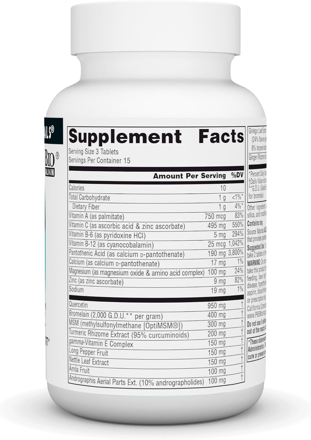 Source Naturals Aller-Response, Apoyo Inmunológico Estacional – 45 Comprimidos