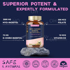 Totaria Inositol 40:1 con Vitamina D3 y Folato - 180 Cápsulas (60 Dosis)