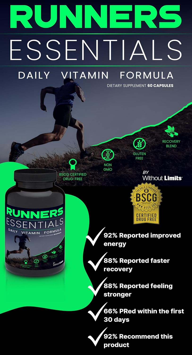 Without Limits Runners Essentials Multivitamínico para Corredores - 60 Cápsulas