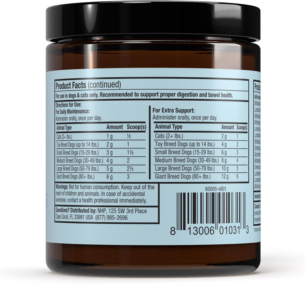Bark & Whiskers, Probióticos Completos para Perros y Gatos, 90 g