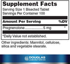 Pregnenolona 5 mg - 100 Comprimidos - Douglas Laboratories