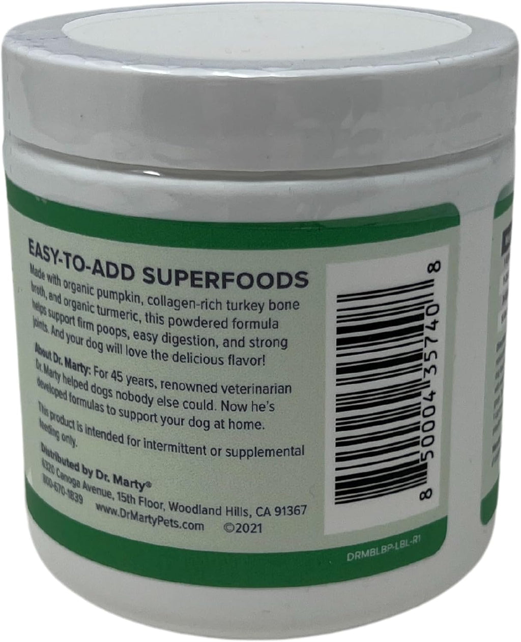 Dr. Marty Better Life Boosters - Mezcla de Calabaza para Perros (3.17 oz)