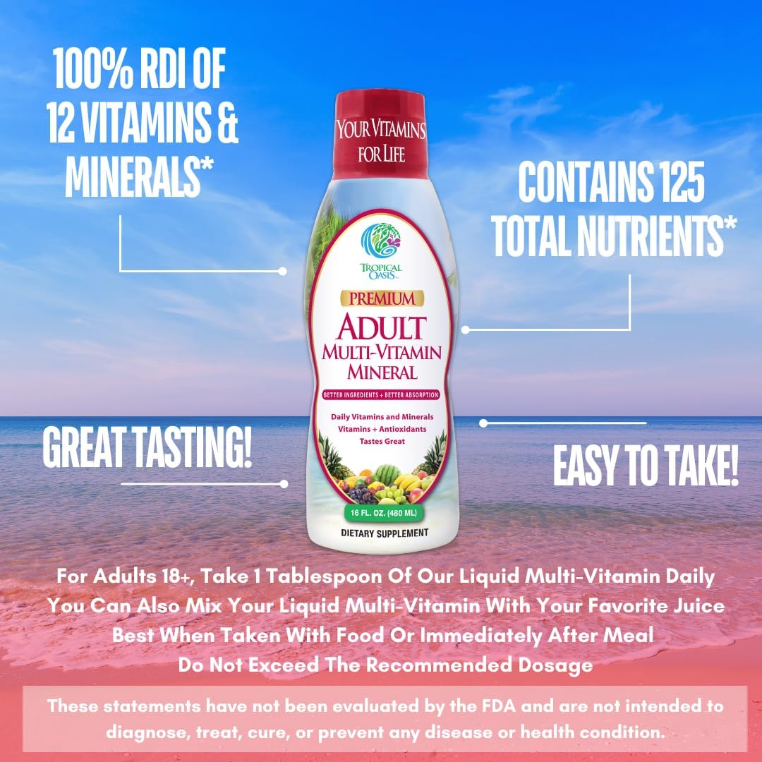 Tropical Oasis Adult Liquid Multivitamin - 473 ml
