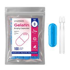Cápsulas de gelatina vacías Tamaño 0 - Transparentes - 1000 uds - Kosher y Halal