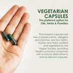 Capsuline Cápsulas Veganas Vacías Tamaño 00 - 1000 Unidades | Vegetarianas, Kosher, Sin OGM y Certificación Halal