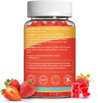 Agumoon Vitamina D3 5000 UI (125 mcg) Gomitas para Adultos - Apoyo Inmune, Huesos y Músculos - Sin Gluten, No GMO, 60 Gomitas Sabor Fresa