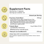 NOOCI NOO Gut, Intestino + Piel: Suplemento 3 en 1 para la Salud Intestinal con Hierbas, Probiótico y Postbiótico, Apoyo Digestivo contra la Hinchazón y el Estreñimiento, 60 Cápsulas Veganas