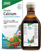 Floradix Liquid Calcium - 200 mg per dose - Supplement for Bones and Teeth