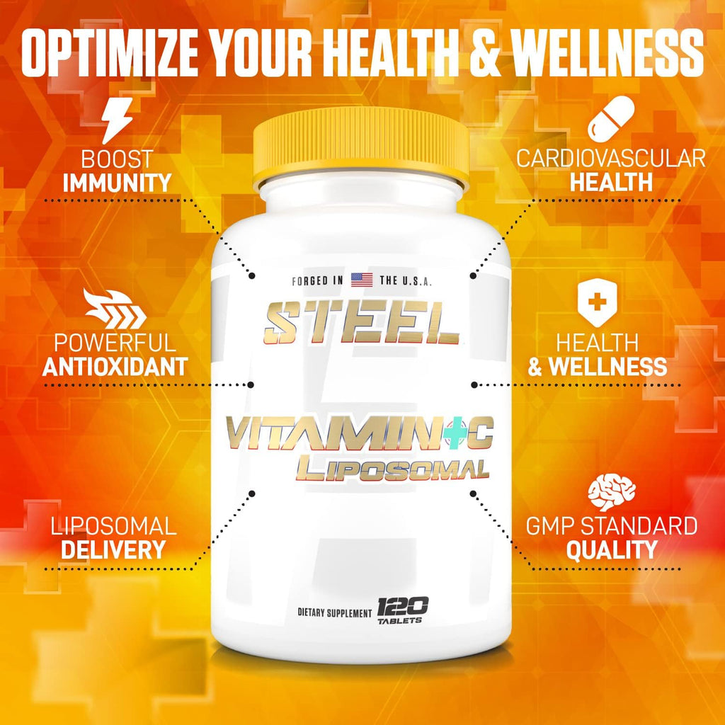 Steel Supplements Vitamina C Liposomal 1000 mg - 120 Comprimidos