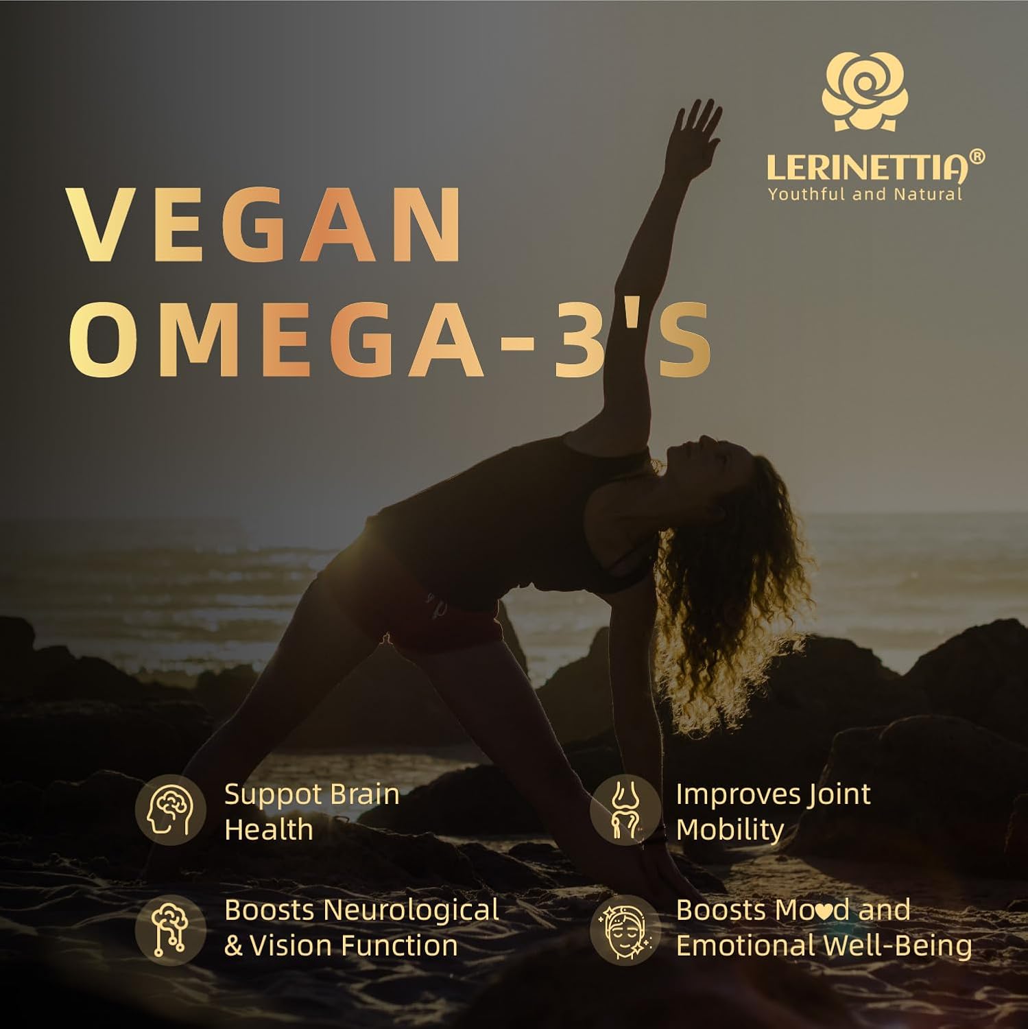 Vitamina D3 5000 UI (125 mcg) + Vitamina K2 (MK-7) Gominolas con Omega 3 de Algas | Máxima Potencia | Vegano, Sin Azúcar