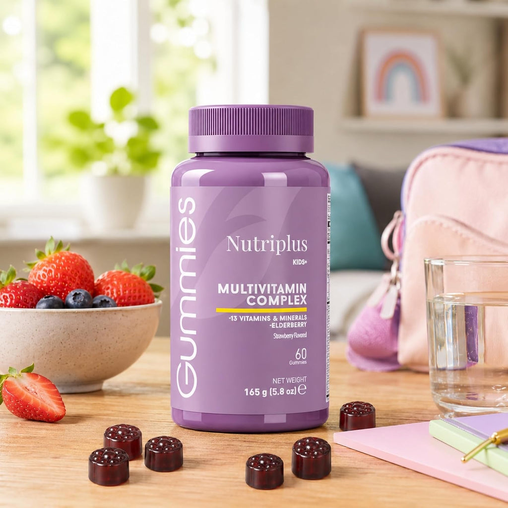FARMASi Nutriplus Kids Gummies, Sabor Fresa, 60 Gominolas