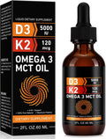 Daiasns Vitamina D3 5000 UI y K2 (MK-7) 120 mcg Gotas, 60 ml