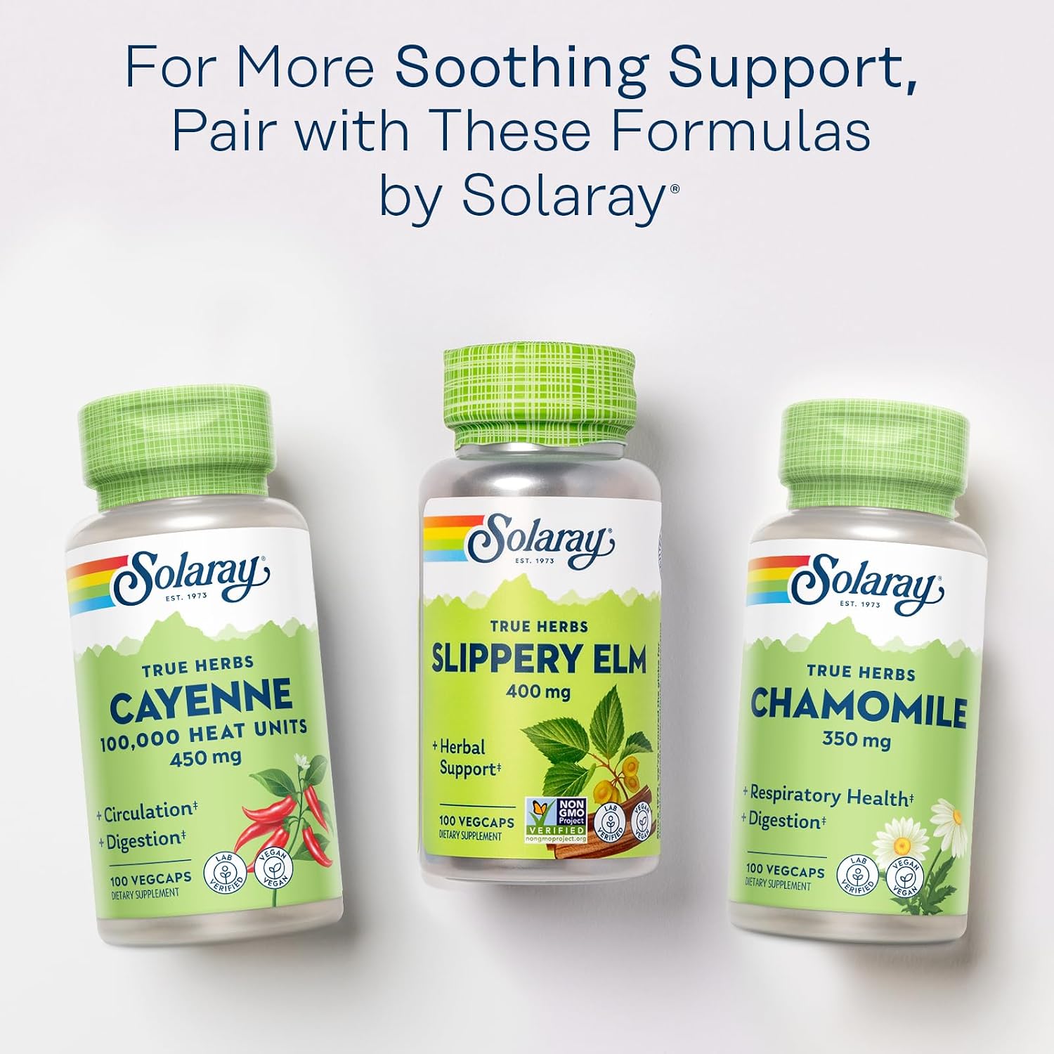 SOLARAY Olmo Resbaladizo (Ulmus Rubra) 400 mg - 100 Cápsulas Vegetales