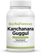 Kanchnara Guggul - Equilibrio Glandular y Linfático con Triphala y Trikatu - 90 Cápsulas Veganas de 800mg
