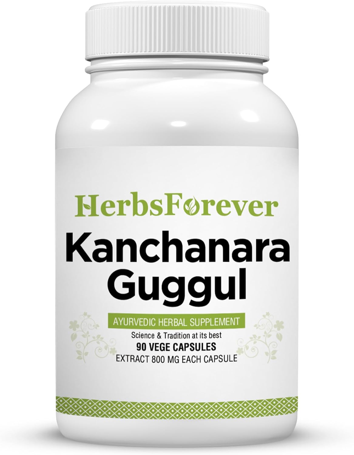 Kanchnara Guggul - Equilibrio Glandular y Linfático con Triphala y Trikatu - 90 Cápsulas Veganas de 800mg