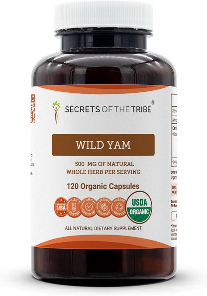 Secrets of the Tribe Wild Yam Orgánico 500 – Tradición herbal: El ñame silvestre ha sido utilizado por diversas – Image 1