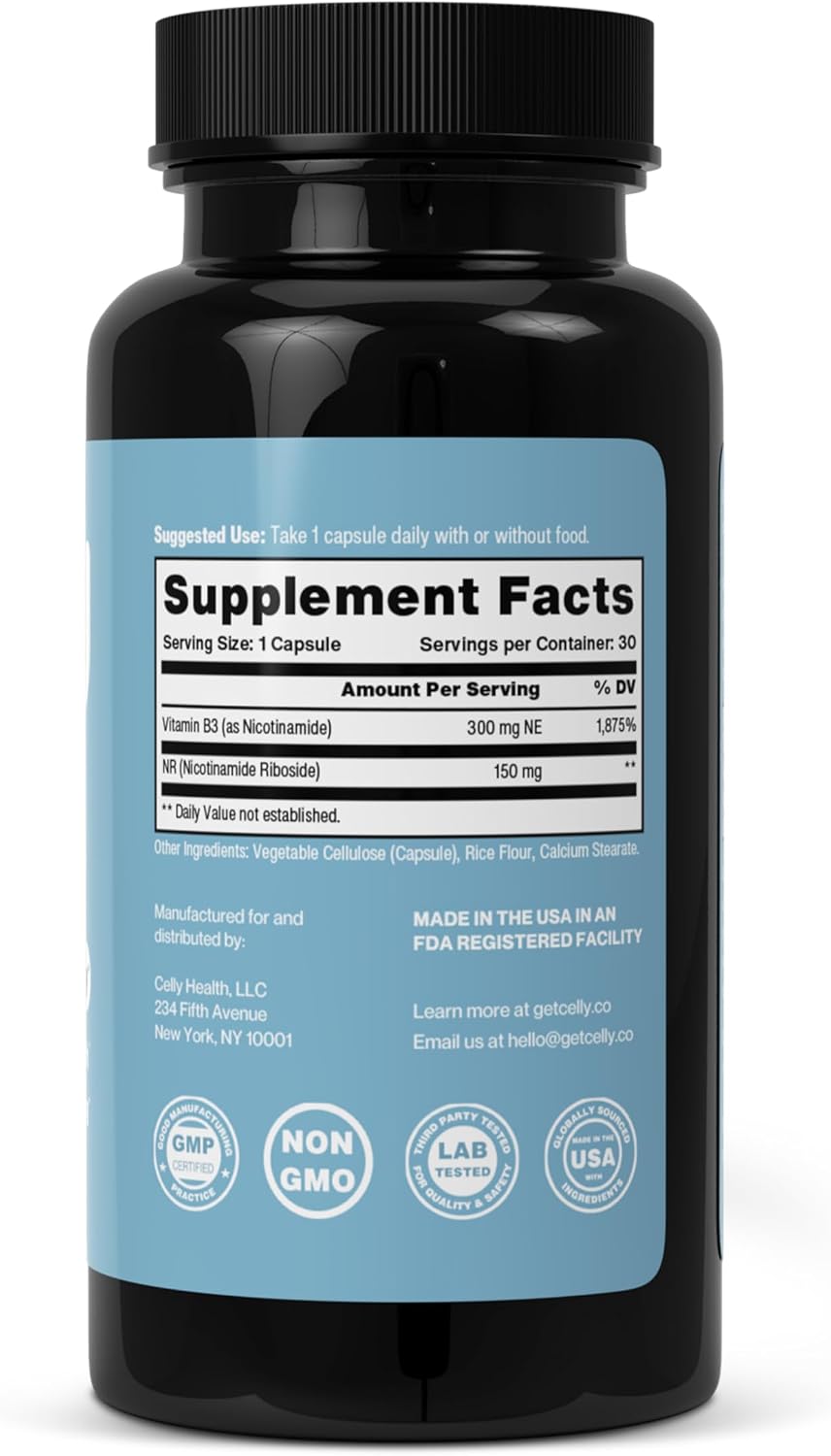 Celly NAD Booster – Suplemento con NR y Nicotinamida