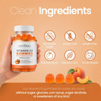 Gominolas de Vitamina D3 y K2 Sin Azúcar - 5000 UI D3 + 80 mcg K2 MK7